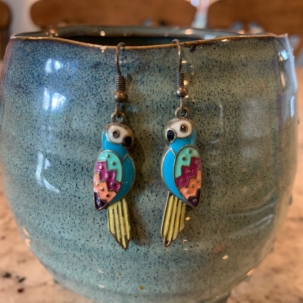 Parrot earrings